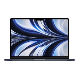 MacBook Air 13.3" (2022) - Applen M2 ‑siru jossa on 8-ytiminen prosessori ja 10-ytiminen näytönohjain - 16GB RAM - SSD 512GB - QWERTY - Englanti