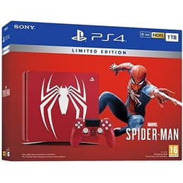PlayStation 4 Slim 1000GB - Punainen - Rajoitettu erä Marvel’s Spider-Man + Marvel’s Spider-Man