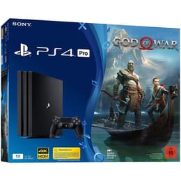 PlayStation 4 Pro 1000GB - Musta - Rajoitettu erä God of War + God of War