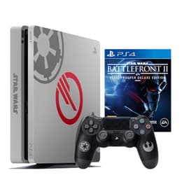 PlayStation 4 Slim 1000GB - Harmaa - Rajoitettu erä Star Wars Battlefront II + Star Wars Battlefront II