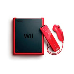 Konsoli Nintendo Wii Mini RVL-201 + 1 Ohjain - Musta/Punainen