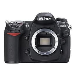 Yksisilmäinen peiliheijastuskamera Nikon D200 ilman linssiä - Musta