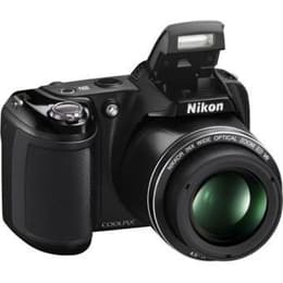 Nikon Coolpix L330 -Kompaktikamera - Musta + Nikkor 26X Wide Optical Zoom ED VR 4-104 mm f/3.1-5.9 - Objektiivit