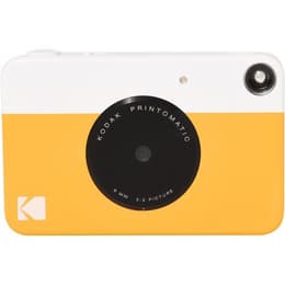 Kodak Printomatic -pikakamera - Keltainen/Valkoinen + Kodak Printomatic 8 mm f/2 -objektiivi