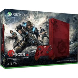 Xbox One S 2000GB - Punainen - Rajoitettu erä Gears of War 4 + Gears of War 4