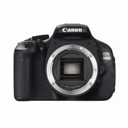 Yksisilmäinen peiliheijastuskamera Canon EOS 600D ilman objektiivia - Musta