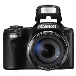 Kompaktikamera Canon SX510 HS - Musta + objektiivi Canon Zoom Lens 24-720 mm f/3.4-5.8