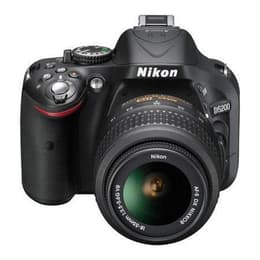 Reflex Nikon D5200 - Musta + Objektiivi Nikon 18-55mm f/3.5-5.6GVR