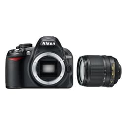 Reflex Nikon D3100 - Musta + Objektiivi Nikon 18-55mm f/3.5-5.6G VR