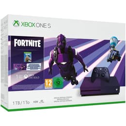 Xbox One S 1000GB - Musta - Rajoitettu erä Fortnite + Fortnite