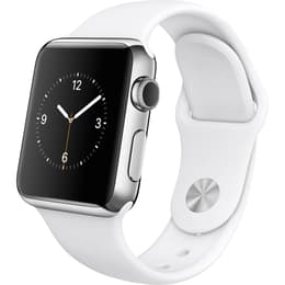 Apple Watch (Series 1) 42 mm - Ruostumaton teräs Hopea - Sport loop