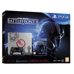 PlayStation 4 Slim 1000GB - Harmaa - Rajoitettu erä Star Wars: Battlefront II + Star Wars Battlefront II