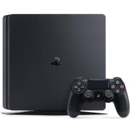 PlayStation 4 Slim 1000GB - Musta + Uncharted 4 : A Thief'S End