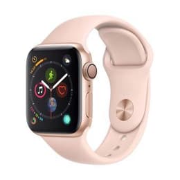 Apple Watch (Series 4) 40 mm - Alumiini Kulta - Armband Sport loop Pinkki