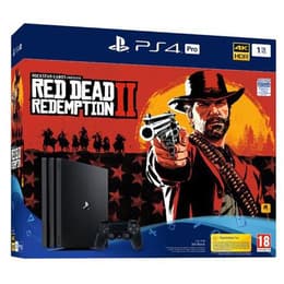 PlayStation 4 Pro 1000GB - Musta + Red Dead Redemption II