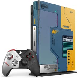 Xbox One X 1000GB - Keltainen/Sininen - Rajoitettu erä CyberPunk 2077 + CyberPunk 2077