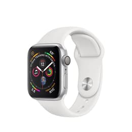 Apple Watch (Series 4) GPS 40 mm - Alumiini Hopea - Wit