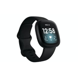 Kellot Cardio GPS Fitbit Versa 3 - Musta