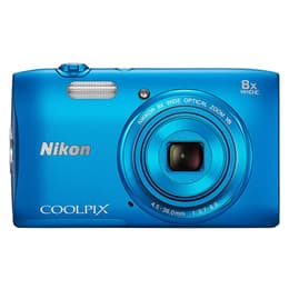Compact Nikon Coolpix S3700 - Sininen + Objektiivi Nikon 25-200mm f/3.7-6.6 VR
