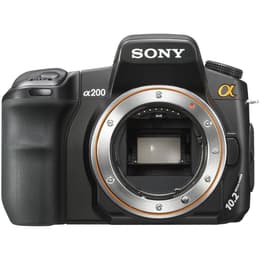 Yksisilmäinen Peiliheijastuskamera Sony Alpha A200 Musta + Objektiivi Sony DT SAM II 18-55 mm f/3.5-5.6