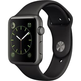 Apple Watch (Series 1) 42 mm - Alumiini Tähtiharmaa - Sport loop Musta