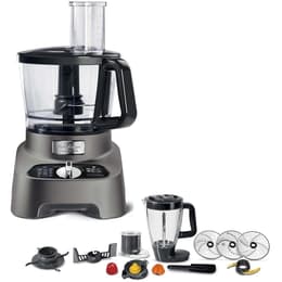 MOULINEX Double Force FP825E10 Monitoimikypsennin Harmaa