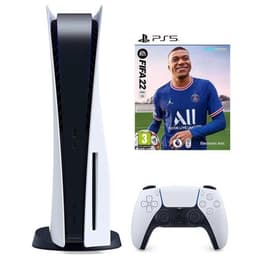 PlayStation 5 825GB - Valkoinen + FIFA 22