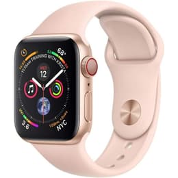 Apple Watch (Series 4) GPS 44 mm - Alumiini Kulta - Sport loop Pinkki