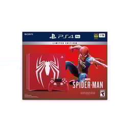 PlayStation 4 Pro 1000GB - Punainen - Rajoitettu erä Spiderman + Marvel’s Spider-Man