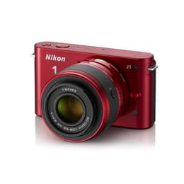 Pikakamera - Nikon 1 J1 Punainen + Objektiivin Nikon 30-110mm f/3.5-5.6 VR