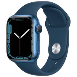 Apple Watch (Series 7) GPS 41 mm - Alumiini Sininen - Sport band Sininen