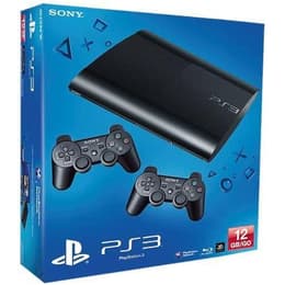 Sony PlayStation Super Slim 12 GB pelikonsoli + 2 peliohjaimet - Zwart