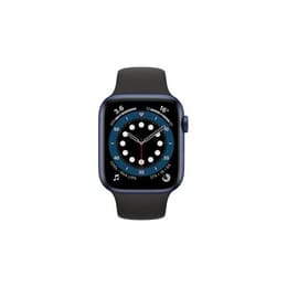 Apple Watch (Series 6) 2020 GPS 40 mm - Alumiini Sininen - Sport band Musta