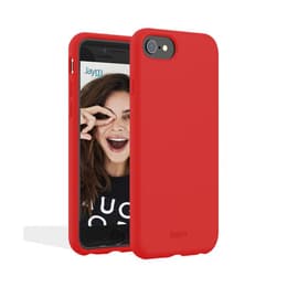 Kuori iPhone SE (2022/2020)/8/7/6/6S - Silikoni - Punainen