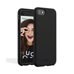 Kuori iPhone SE (2022/2020)/8/7/6/6S - Silikoni - Musta