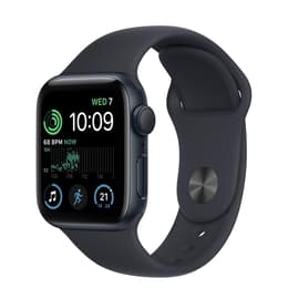 Apple Watch (Series SE) GPS 44 mm - Alumiini Musta - Sport band Musta