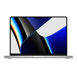 MacBook Pro 14.2" (2021) - Applen M1 Max ‑siru jossa on 10-ytiminen prosessori ja 32-ytiminen näytönohjain - 64GB RAM - SSD 2000GB - QWERTY - Englanti