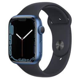 Apple Watch (Series 7) GPS 45 mm - Alumiini Sininen - Sport band Sininen