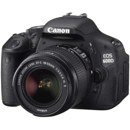 Yksisilmäinen peiliheijastus - Canon EOS 600D Musta + Objektiivin Canon EF-S 18-55mm f/3.5-5.6 II