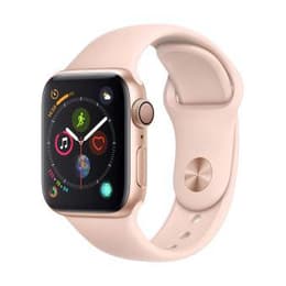 Apple Watch (Series 4) GPS 40 mm - Alumiini Kulta - Armband Sport loop Pinkki