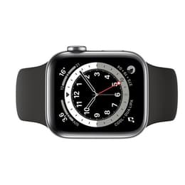Apple Watch (Series 3) GPS 38 mm - Alumiini Hopea - Sport band Musta