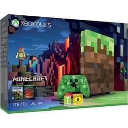 Xbox One S 1000GB - Ruskea - Rajoitettu erä Minecraft + Minecraft