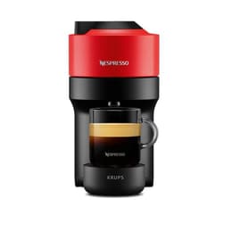 Kapseli ja espressokone Nespresso-yhteensopiva Krups Vertuo Pop L - Punainen/Musta