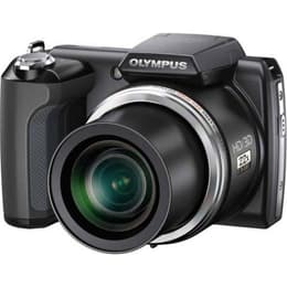 Kompaktikamera SP-610UZ - Musta + Olympus 22x Wide Optical Zoom ED 28–616mm f/3.3–5.7 f/3.3–5.7