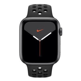 Apple Watch Series 5 (2019) GPS 44 mm - Alumiini Tähtiharmaa - Nike Sport band Musta