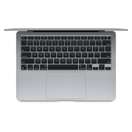 MacBook Air 13" (2020) - Applen M1 ‑siru jossa on 8-ytiminen prosessori ja 7-ytiminen näytönohjain - 8GB RAM - SSD 128GB - QWERTY - Englanti