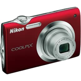 Kompaktikamera Nikon Coolpix S3000 Punainen + Objektiivi Nikon Nikkor 4x Wide Optical Zoom 27-108 mm f/3.2-5.9
