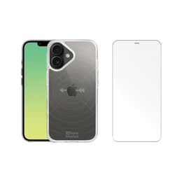 Back Market Kuori iPhone 16 ja suojaava näyttö - GRS 4.0 Kierrätysmuovi - Läpinäkyvä