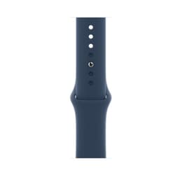 Apple Watch Series 7 (2021) GPS + Cellular 45 mm - Ruostumaton teräs Grafiitti - Sport band Sininen