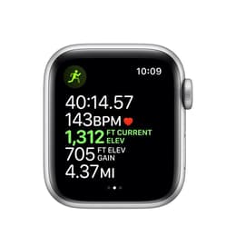 Apple Watch SE Series 1 (2020) - (ranneke ei sisälly) - GPS 44 mm - Hopea Alumiini